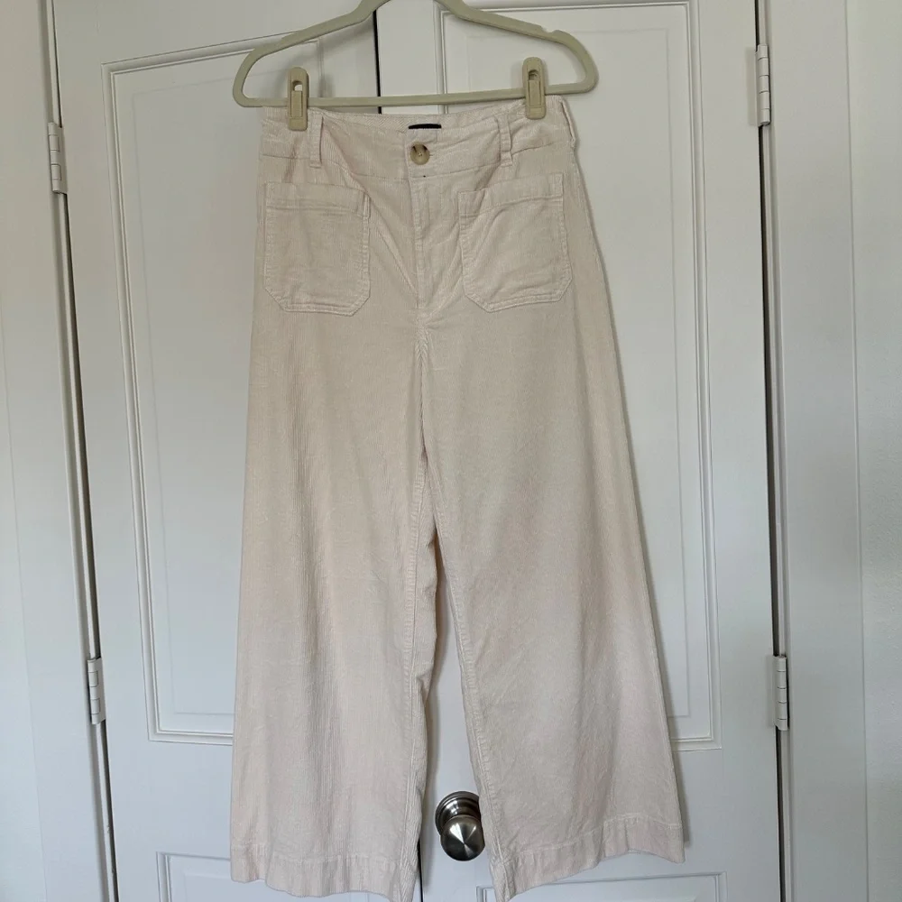 Anthropologie Colette Cropped Wide-leg Corduroy pants by Maeve - Picture 4 of 6
